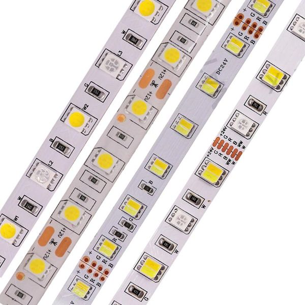 

strips rgb led strip waterproof smd cct rgbcct rgbw white fita light 5m 300led dc 12v 24v flexible tape diode