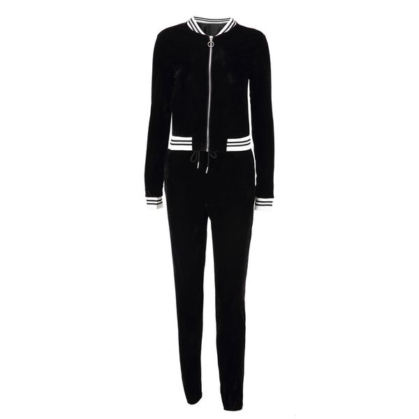 

large size women sport wear stand collar tracksuits women casual suit zipper pullover with pant jogging 2pc set, Gray