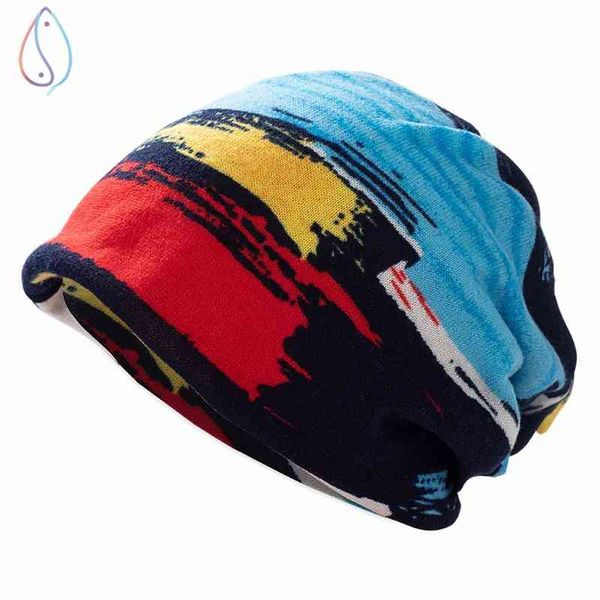 

brand caps *moon baotou cap tide cover head thin korean version sleeping children's winter headscarf men's pile, Blue;gray