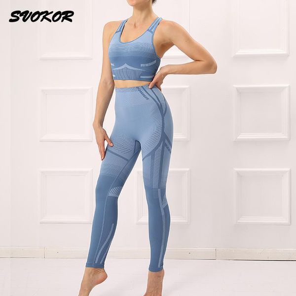 

yoga outfit svokor seamless 2pcs set women sportswear fitness sports suit gym workout bra running push up leggings tracksuit
