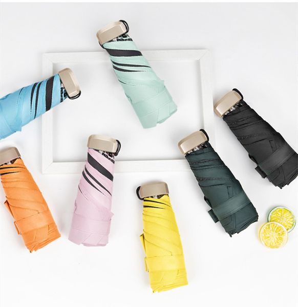 Sonnenschirm, sehr kleiner Mini-Regenschirm, Vinyl-Regenschirm, Taschen-Sonnenschutz und UV-Schutz, Sonnenschirm, DHL-frei