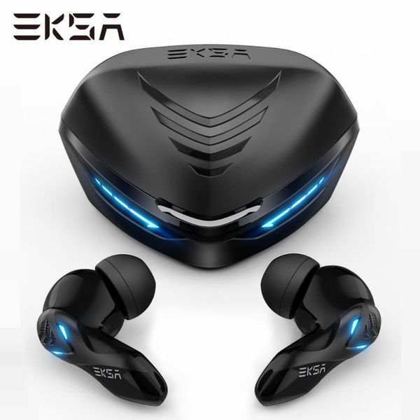

headphones & earphones eksa gt1 tws ture wireless gaming headset earbuds 38ms low latency bluetooth 5.0 with mic dual mode earphone