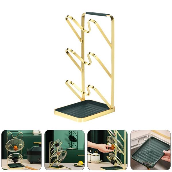 

hooks & rails 1pc useful pot lid storage holder sturdy rack organizer for kitchen