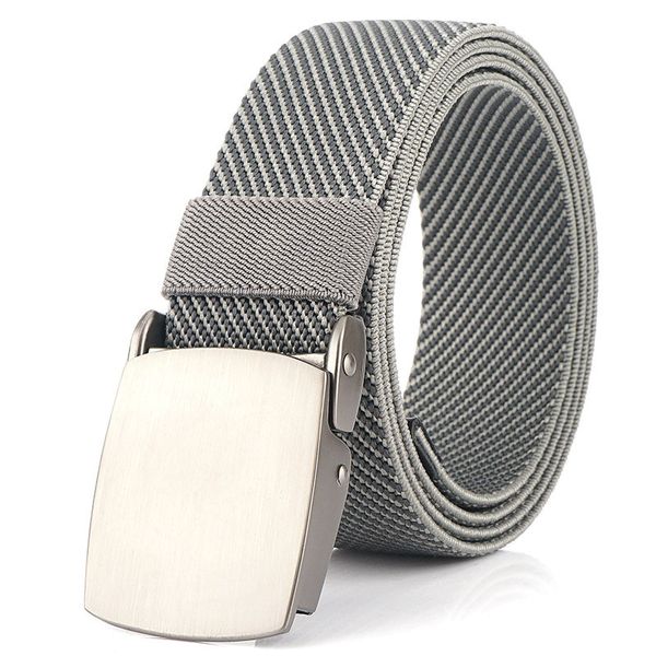 

durable fashion the felt 2021 metal buckle elastic belt versatile jeans inner casual men's, Black;brown