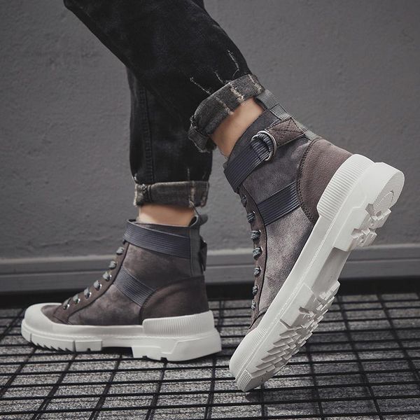 

boots men man de leather boty slip 2021 zapatos shoes black cuero fashion casual hombre light genuine sale breathable causal for