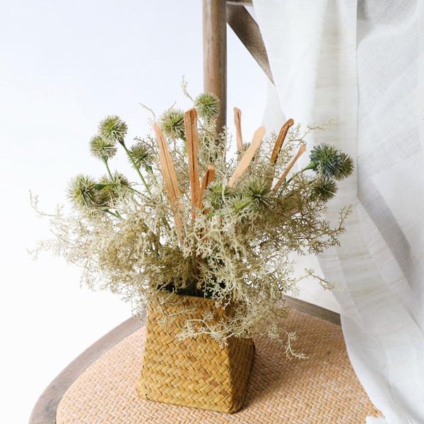 

decorative flowers & wreaths artificial plants plastic latex thorn grass bouquet flower arrangement material fake mexican home decoration