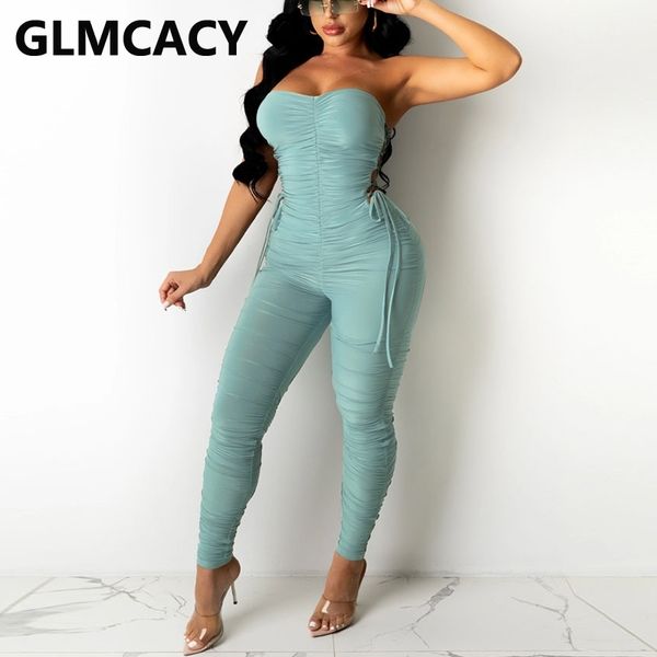 

summer off shoulder skinny solid tube jumpsuit 210702, Black;white