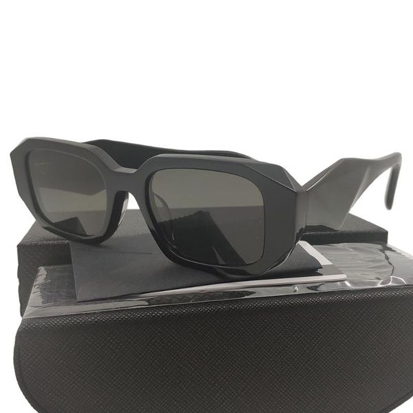 

sunglasses polygon water chestnut personality brand black shades retro sun rectangular weird acetate 2021 designer large, White;black