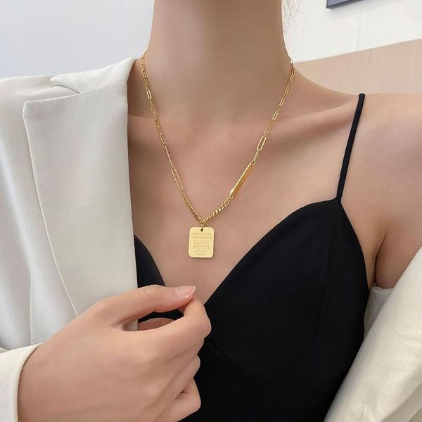 

pendant necklaces vintage trendy necklace for women korean style elegant chain choker fashion jewelry gift 2021, Silver