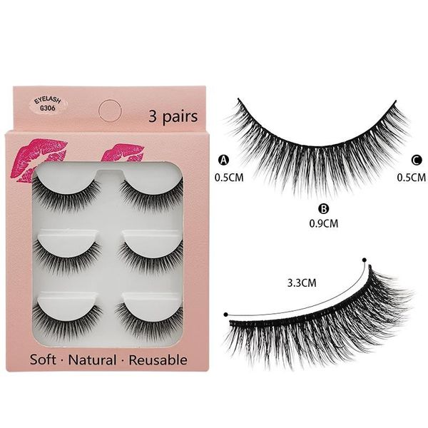 

false eyelashes 3d mink natural thick long dramatic fake lashes makeup extension