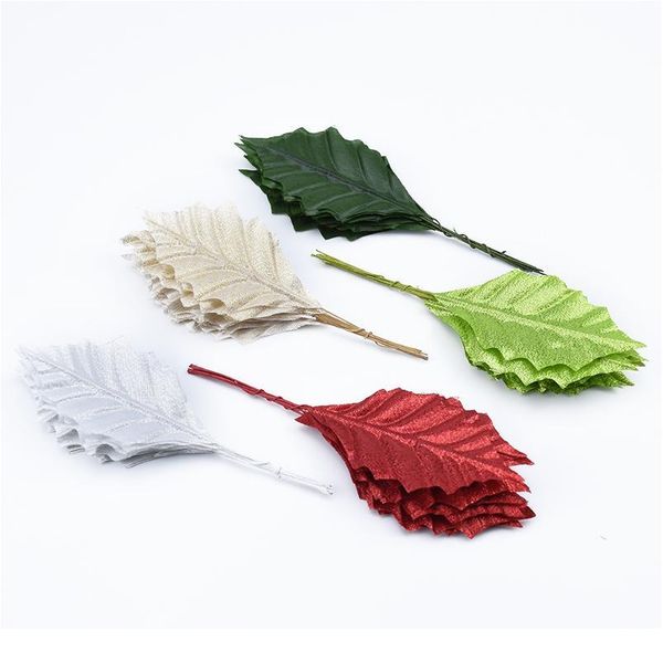 

20pcs artificial plants wedding decorative flower wreath silk leaves diy gifts box home decoration accessories scrapbook jllykb
