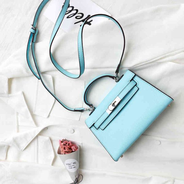 

summer temperament light luxury palm pattern kelly mini one shoulder messenger hand women's bag