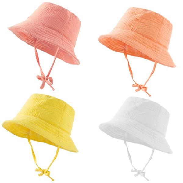 

caps & hats baby spring and summer sun hat born accessories toddler children fashion fisherman 1-3 years, Yellow