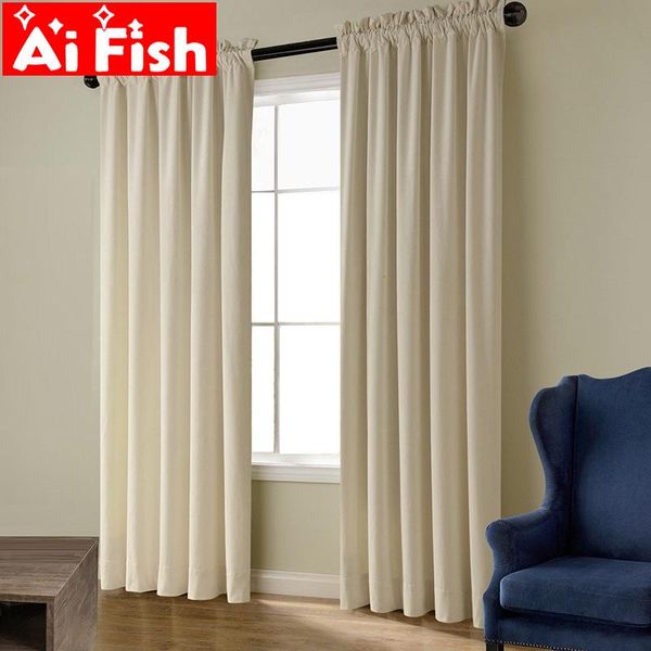

curtain & drapes physical shading thick blue velvet for living room pure color luxury simple soft darkening cloth fabric my244-50
