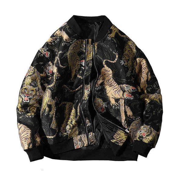 

men's hoodies & sweatshirts supzoom arrival zipper loose animal short rib sleeve casual bomber jacket men uniform male cotton coat bran, Black