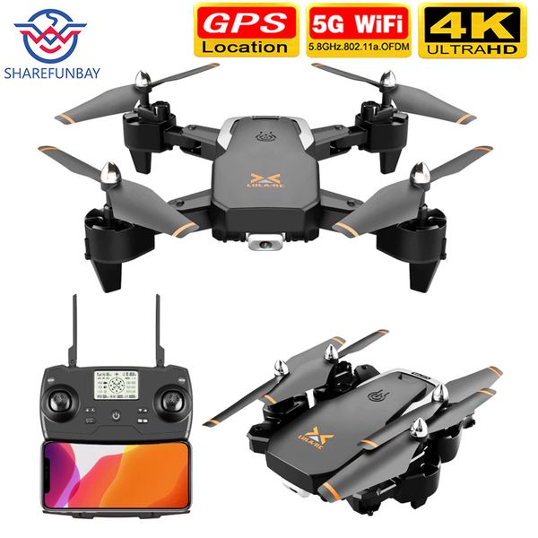 

2020 new rc drone 4k hd wide angle camera 1080p wifi fpv drone dual camera quadcopter real-time transmission