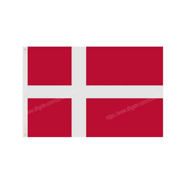 Флаги Республики Дания Национальный полиэфирный баннер, развевающийся на 90 x 150 см, 3 * 5-футовый флаг по всему миру, на открытом воздухе по всему миру, можно настроить