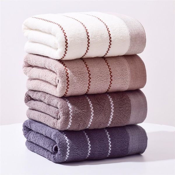 

towel pure cotton bath towels bathroom wavy lines men women home lovers couple soft highly absorbent comfortable