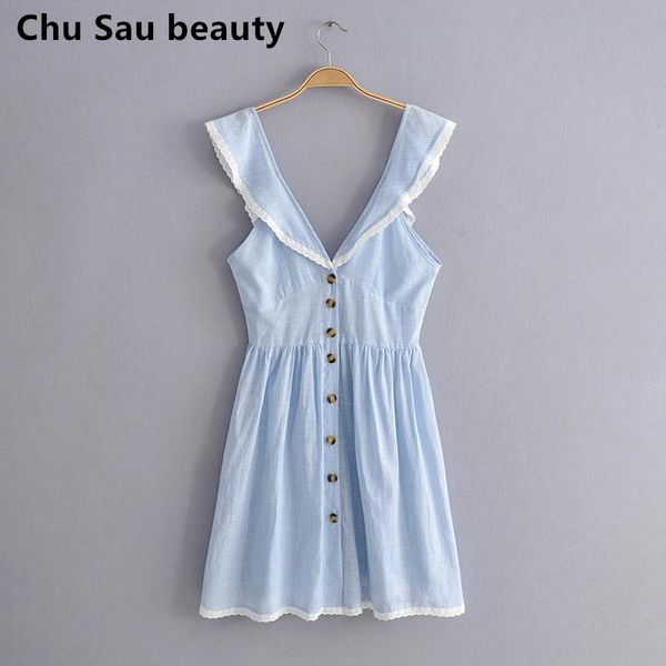 

casual dresses 2021 navy style blue stripes summer female midi dress chic lace patchwork deep v-neck sleeveless women vestidos, Black;gray