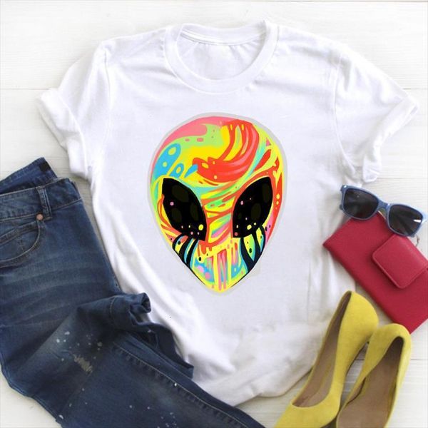 

men flower face watercolor cartoon mens t shirts fashion ladies summer tee female clothes graphic, White;black