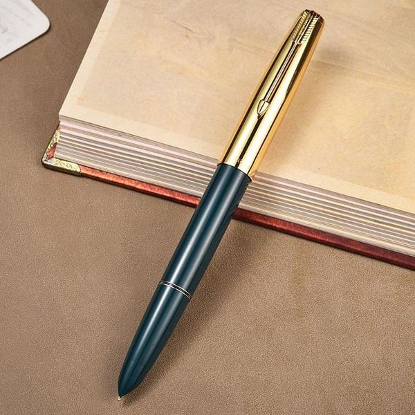 

fountain pens hero 616 authentic vintage nostalgic pen 616-2 golden clip cap gift ink iridium fine nib 0.5mm for writing