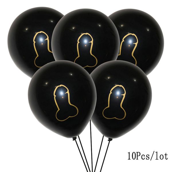 10 Stück Bachelor Party Penis Latex Ballon Geburtstag Bachelorette Party Dekoration Junggesellinnenabschied Luftballons