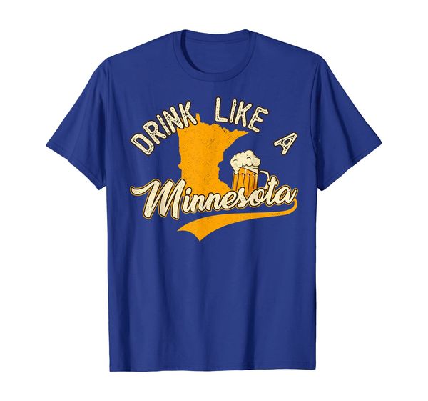 

vintage drink like a minnesota beer t-shirt, White;black