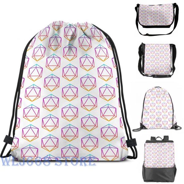 

backpack funny graphic print shoulder bags women odesza inspired icosahedron symbol single travel for men gym bag