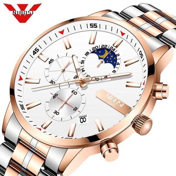 

fashion chronograph sport mens watches quartz watch reloj hombre saat clock male hour relogio masculino wristwatches, Slivery;brown