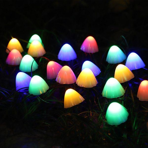 

solar lamps led outdoor mushroom garden decoration light ip66 waterproof terrace battery fairy