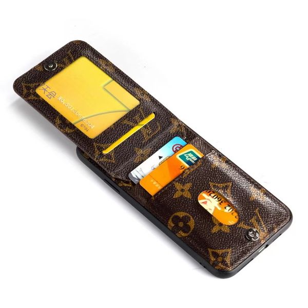 

pu leather case with card for iphone 11 11pro max xr xs max x 7 7plus 8 8plus shell brand design for note20 s20plus s20 note10 s10plus