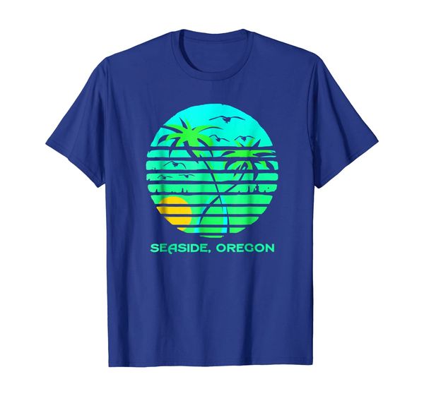 

Seaside, Oregon - Palms, Sun, Seagulls Souvenir T-Shirt, Mainly pictures