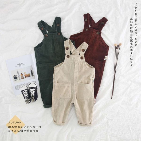 

children's wear 2021 baby boys and girls simple corduroy casual pants bk106, Blue