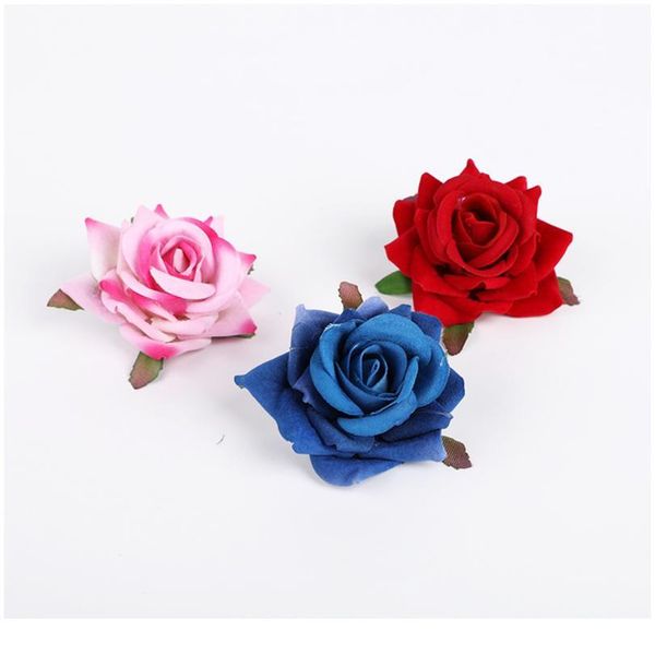 

5/10pcs artificial flowers silk roses wedding decorative flower wreath bridal accessories clearance christmas home dec qylknr