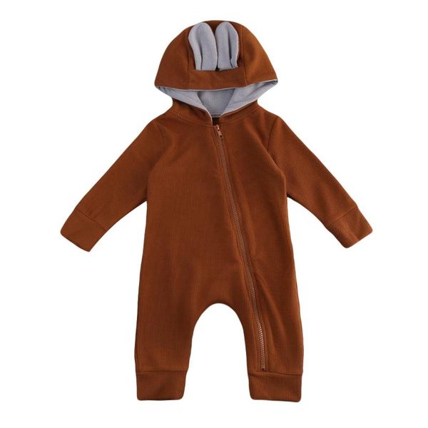 

jumpsuits long sleeve animal hooded romper for baby boy autumn winter, Blue