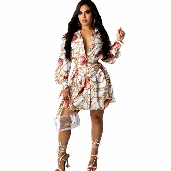 

casual dresses white shirt for women single breasted full sleeve slim fashion print street style elegant office lady dress 2021 summer, Black;gray