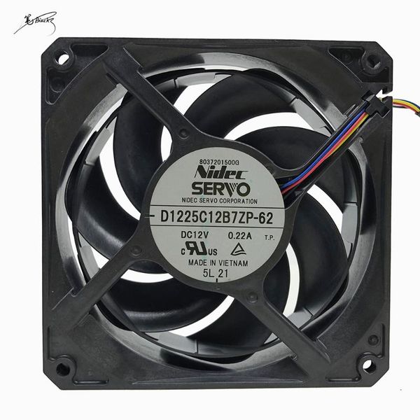 

fans & coolings original nidec 12025 12cm d1225c12b7zp-62 12v 0.22a sickle mute chassis fan