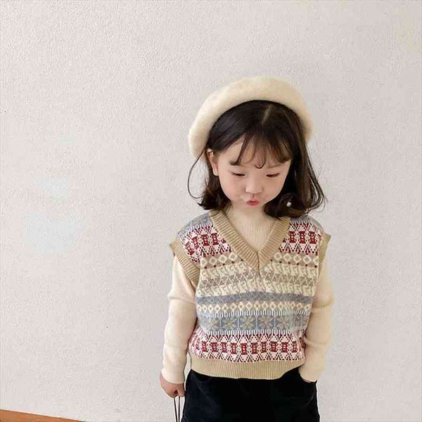 

baby girls sweaters girl floral sleeveless knit pullover vest boys kids toddler spring autumn outerwear, Camo