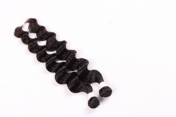 

loose deep peruvian human hair bundles elibess malaysian raw indian brazilian 3 4pcs deep curly hair weave extensions, Black