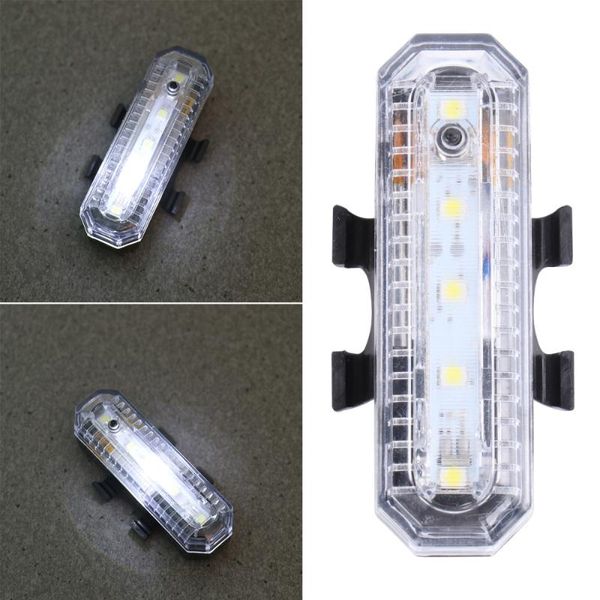 

bike lights usb charging light mountain led tail safety warning cycling night (white light)