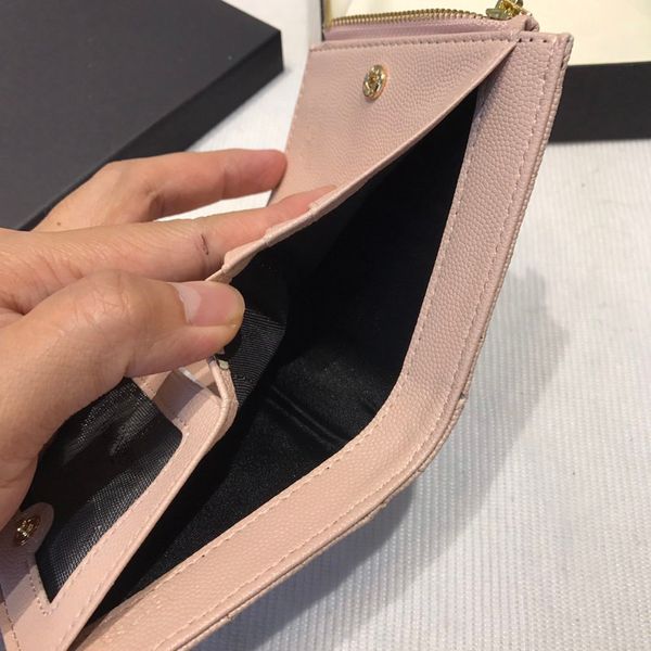 

designers short wallets mens for women leather business credit card holder men wallet womens with box 15*11cm, Red;black