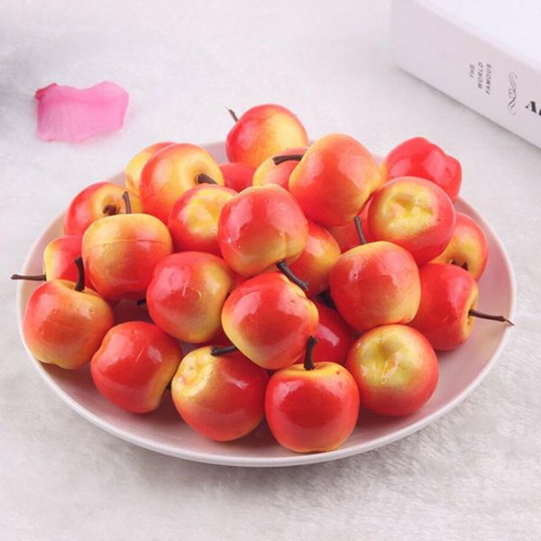 

small artificial fruit apples home kitchen restaurant festival farm 50pcs