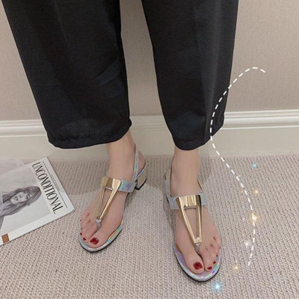 

sandals summer 2021 open-toe high-heeled women's shoes trend metal buckle thick heel banquet, Black