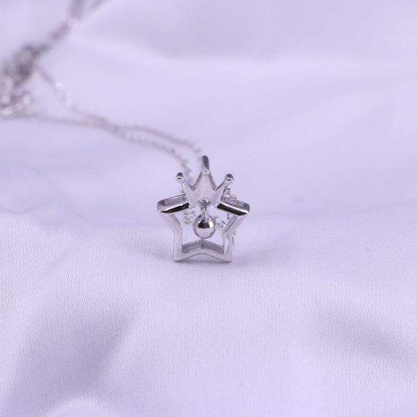 

star crown necklace, Silver