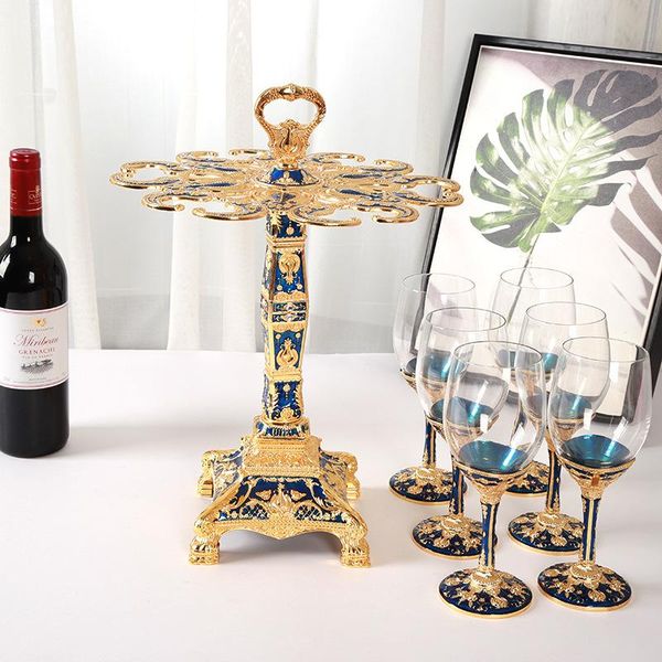 

tablewine racks european fashion creative retro glass rack set ktv bar home furnishings holder