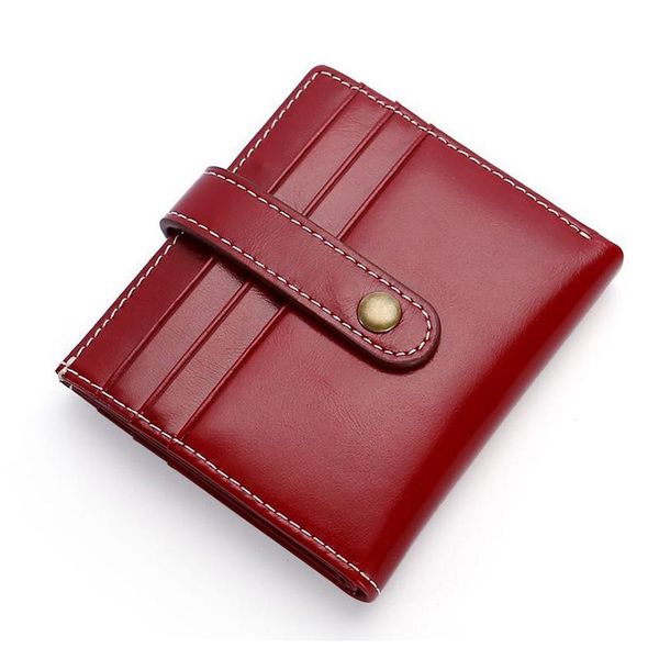 

wallets siku genuine leather wallet female case fashion cow purse, Red;black