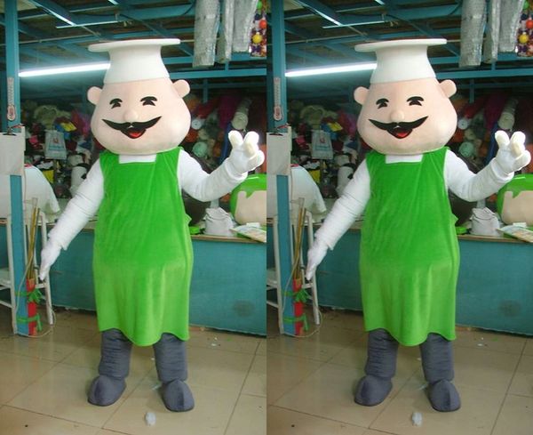 Il costume della mascotte del cuoco unico per la pubblicità per i costumi della mascotte del personaggio dei cartoni animati del partito libera la personalizzazione del supporto di spedizione