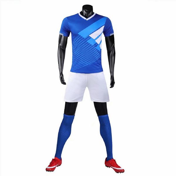 

2222386 custom diy wear white soccer jerseys suit men's match short sleeve training football shirt kit men sports uniform print number