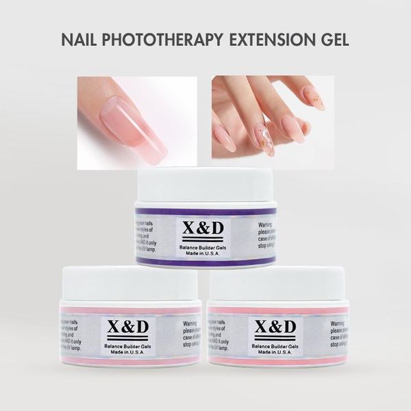 

nail gel 5 colors extension 15ml uv polish all for manicure builder semi permanent soak off art, Red;pink