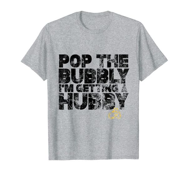 

bride shirt gift wedding pop bubbly getting a hubby, White;black